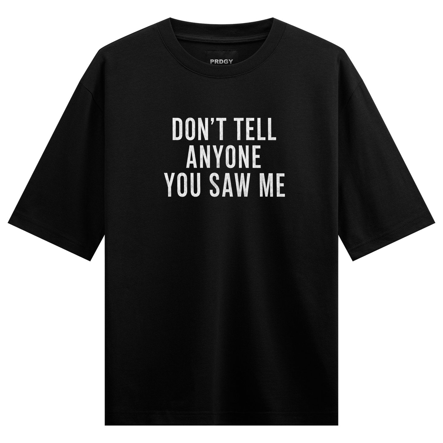 Overthinking Destroys Graphic Oversized T-Shirt - Streetwear Mockup