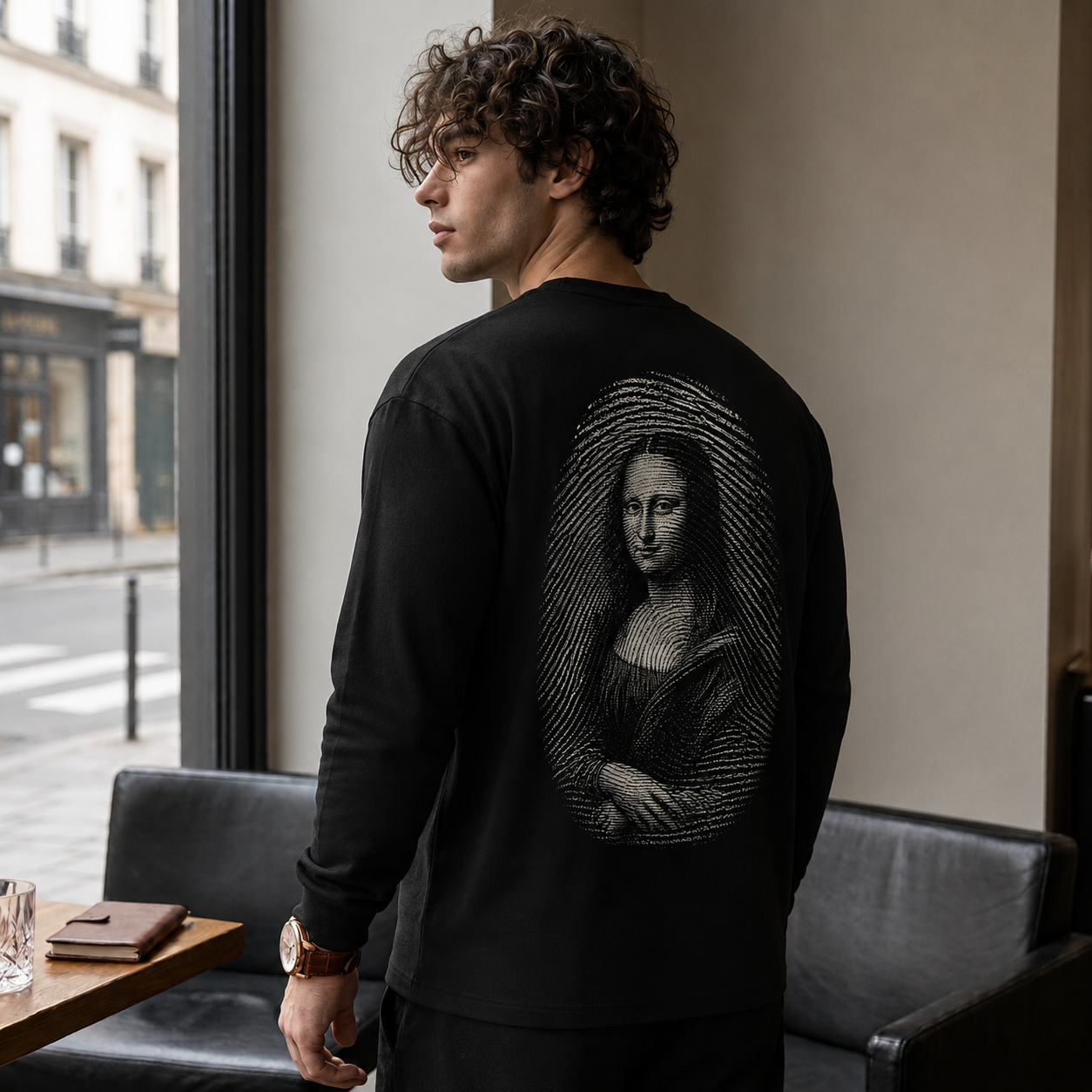 monalisa black full sleeve tshirt