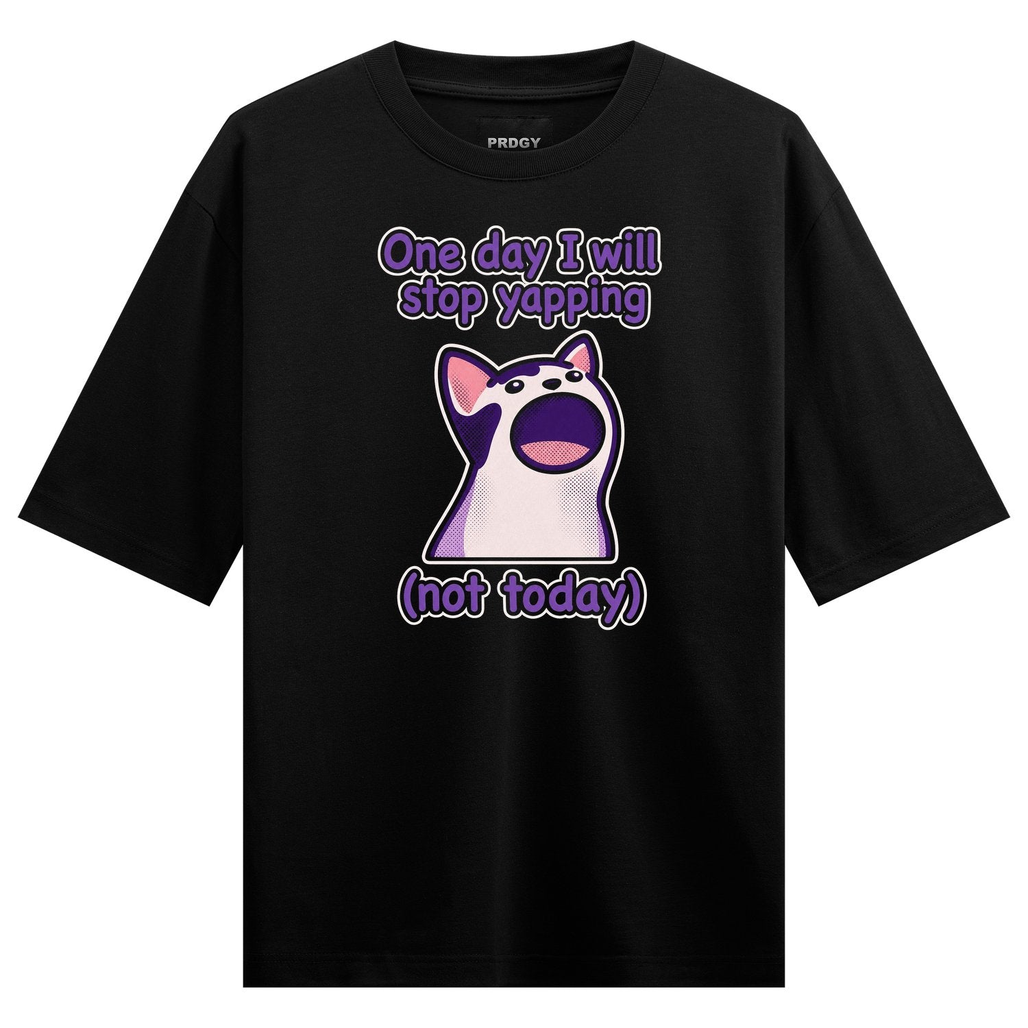 Silent Hustle Typography Heavyweight T-Shirt - Streetwear Mockup