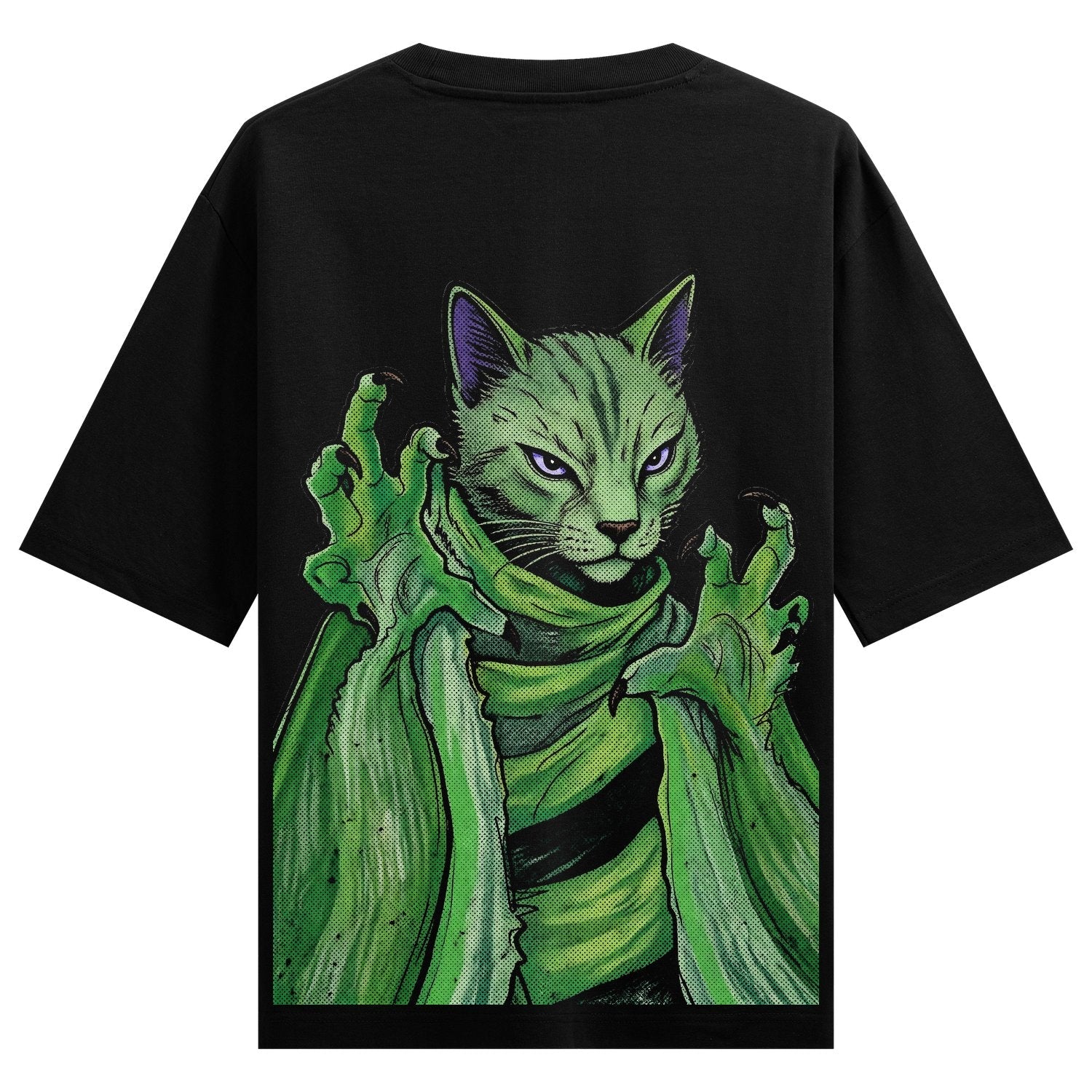 Trippy Mind Illusion Oversized Graphic T-Shirt - Streetwear Mockup