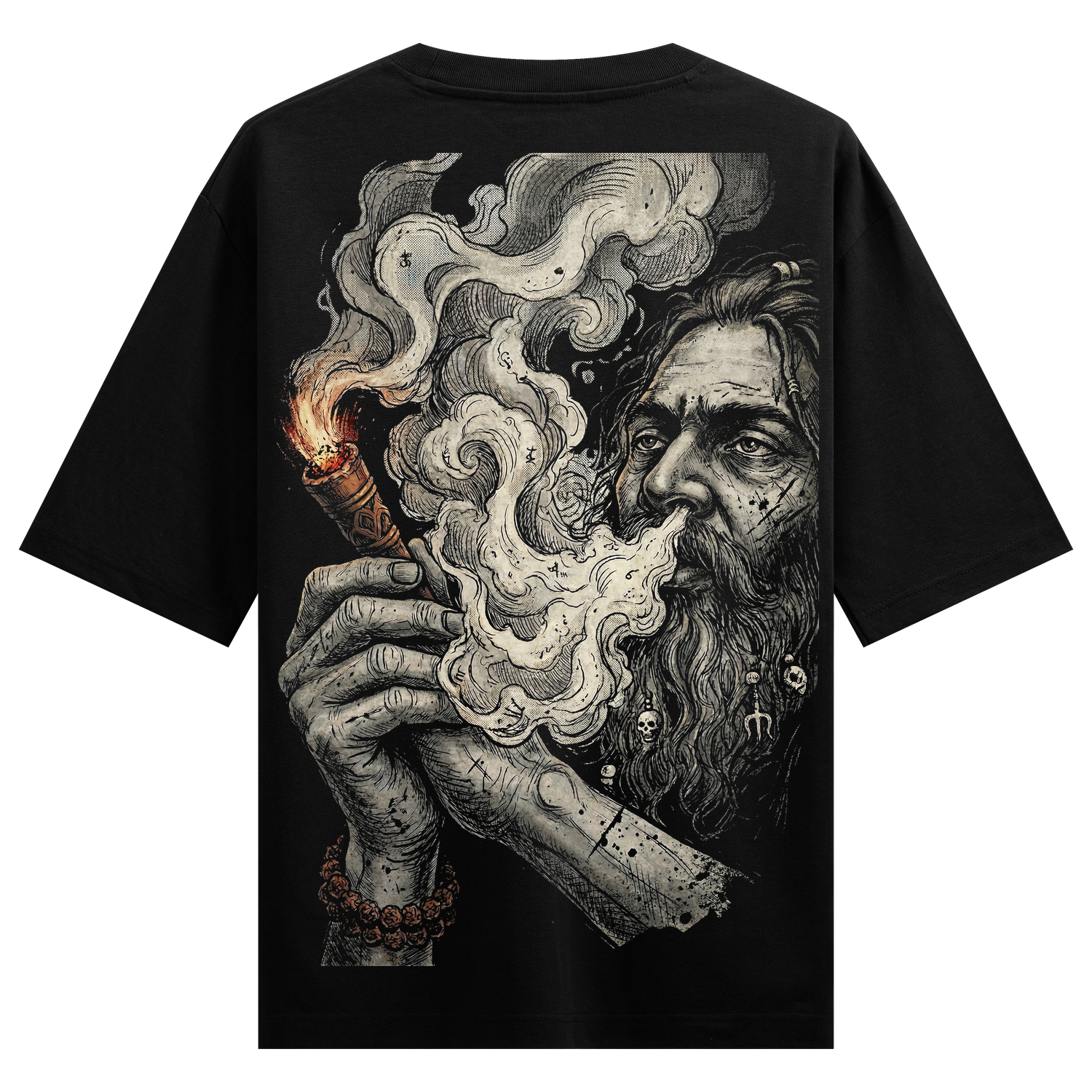 Mystic Smoke Oversized T-Shirt - Streetwear Mockup